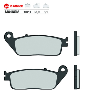 Pastillas de Freno para Motocicleta R-Attack M048SM, Sinterizadas, Delanteras, de Cobre - Product Image 1