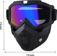 Masque intégral de moto tout-terrain pour le motocross, le cyclisme, les sports de plein air, le paintball, tactique, anti-buée, protection UV400