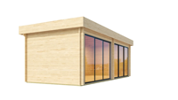 Maison en bois moderne écologique personnalisée Cabine de bureau en bois massif