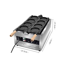 Nouvelle machine à gaufres coréenne automatique en acier inoxydable 3000W, température réglable, électrique, commerciale, haute productivité, économe en énergie