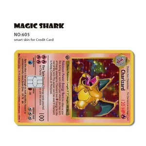 Kingareal Produttore all'Ingrosso <span class=keywords><strong>di</strong></span> Adesivi Originali 3M in Vinile per Carte <span class=keywords><strong>di</strong></span> <span class=keywords><strong>Credito</strong></span> Personalizzate con Charizard e Gengar <span class=keywords><strong>di</strong></span> Pokémon - Product Image 3
