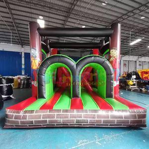 Pista de obstáculos inflable de zombis para niños, casa de brinco con tobogán, para las fiestas de Halloween. - Product Image 3