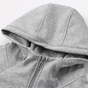 Sudadera con capucha de alta calidad, 400 g/m², gruesa, con cuello alto, estilo raglán, para invierno, unisex, estilo urbano, con spandex, personalizada con impresión OEM y cierre de cremallera. - Product Image 2