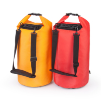Sac à dos étanche pliable et isotherme en PVC de 15 L, personnalisable avec logo, pour usage professionnel et extérieur