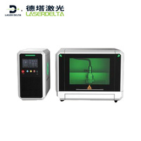 Machine de découpe laser à fibre de bureau LaserDelta 800w pour la bijouterie en or et en argent, le traitement des métaux précieux, mini découpeuse laser DeskLite