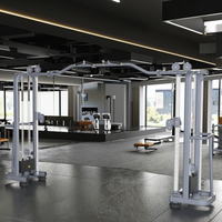 Machine de musculation à câbles croisés en métal XinruiFintness XCT24 avec pile de poids de 80 kg pour l'entraînement en force unisexe