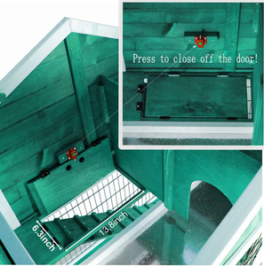 Huiskooi Buiten Cavia Kooi Op Wielen Konijnenkooi Huisdier Konijnenhok Houten Met Uittrekbaar Dienblad Kippenhok Waterdicht Dak - Product Image 5