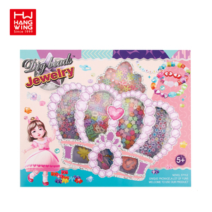 Juguetes de cuentas artesanales <span class=keywords><strong>para</strong></span> niña, Kit de joyería de moda con <span class=keywords><strong>perfil</strong></span> de crayón, Diy, vestido de belleza divertido, abalorio, pulsera, cuerda de mano, 2022 - Product Image 5