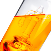 Bouteille de vodka personnalisée en verre borosilicate bleu givré de Mongolie, forme du corps, taille