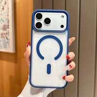 Coque de téléphone magnétique sans fil antichoc et anti-chute en PC électroplaqué, vente en gros d'usine, pour séries 11-15