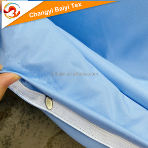 Juego de Ropa de Cama de Microfibra Tejida de Poliéster 100%, Duradera, Fácil de Lavar, Lisa, con Encaje Personalizado, Teñida en Color Sólido, de Lujo para el Hogar, Hotel y Hospital - Product Image 5