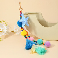 Breloque de sac perlée, pompon, accessoires de sac, fermoirs pivotants, porte-clés boule en peluche, pendentif à pompon, pendentif décoratif pour sac à main et portefeuille