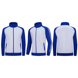 เสื้อกีฬายูนิเซ็กส์ คอตั้ง แห้งเร็ว ทรงหลวม สำหรับวิ่ง ชุดทีมบาสเก็ตบอล สีขาว สีฟ้า - Product Image 3