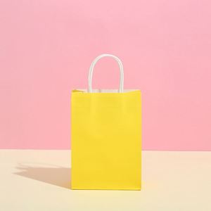 ถุงกระดาษช้อปปิ้งสีขาวน้ำตาลขายส่งพร้อมโลโก้ - Product Image 3