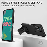 Étui support stéréoscopique pour Infinix Hot 12 11S NFC caméra coulissante armure antichoc coque de téléphone portable pour Infinix Note 12 11 Pro