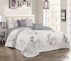 Offre Spéciale <span class=keywords><strong>Prix</strong></span> Usine Hiver Chaud Microfibre 4 Pièces Motif Végétal Moderne Tissé Écologique Ensemble Housse de <span class=keywords><strong>Couette</strong></span> pour la Maison - Product Image 4
