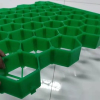 Grille de protection en plastique alvéolaire HDPE pour jardin, allée, parking, sortie incendie, aménagement vert, pose de béton