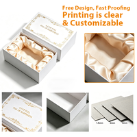 Boîtes en carton rigide avec couvercle et base, personnalisées avec impression dorée, pour emballages cadeaux