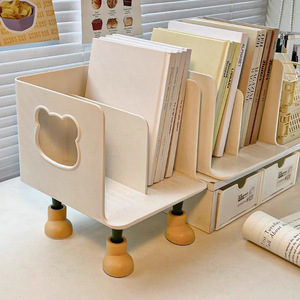 Little Bear Bookend Desk Organizer Multifunctional Storage Rack For Office Student Dormitory Minimalist Design - Product Image 1