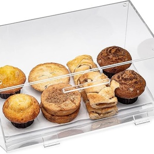 Vitrine de Comptoir en Acrylique Moderne Personnalisée pour Boulangerie, Pâtisseries, Desserts, Pains et Cupcakes – Vente en Gros - Product Image 6