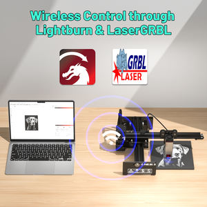 Neje เครื่องแกะสลักเลเซอร์5 E40 100W สำหรับ<span class=keywords><strong>กระจก</strong></span>สแตนเลสเคลือบโลหะหินขนาด170*170มม. เครื่องตัดไม้อะคริลิกขนาดเล็ก - Product Image 2