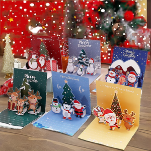 Ultimi Pezzi Disponibili: Biglietto d'Auguri Natalizio 3D Pop-up con Stampa Digitale su Carta Offset - Product Image 2