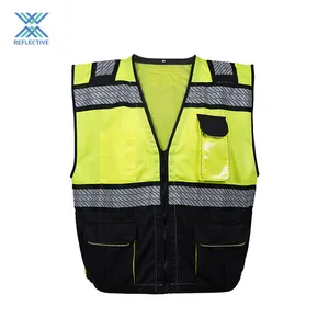 LX Custom Reflector Jacket Security Vest Hi Vis Safety Construction Vest Reflective Vests