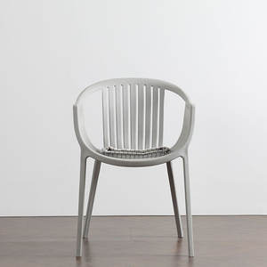 Outdoor Plastic Chair Round <b>Backrest</b> PP Garden Chair White Light Gray Blue Green Orange Red Black Adult Use - Product Image 4