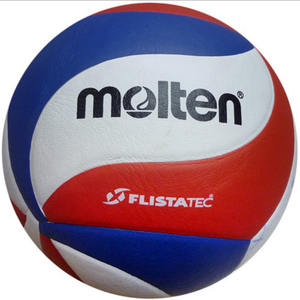 Balón de <span class=keywords><strong>Voleibol</strong></span> Azul de Oferta Caliente Calidad Profesional Súper Fibra Tacto Suave Cuero PU Logo Personalizado <span class=keywords><strong>Molten</strong></span> NCAA 5000 Tamaño 5 - Product Image 3