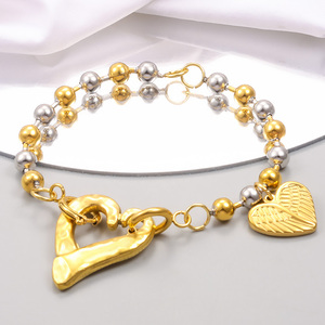 Demandez le catalogue <span class=keywords><strong>U</strong></span> <span class=keywords><strong>N</strong></span> Beads Bracelets <span class=keywords><strong>O</strong></span> Fashion <span class=keywords><strong>De</strong></span> <span class=keywords><strong>50</strong></span> Heart Lock Key Dragonfly Shape Stainless Steel Jewelry Factory Price - Product Image 3