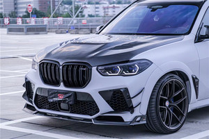 X5M F95 Carbon Fiber Body Kit <b>for</b> BMW F95 X5M Front Lip Spoiler Side Skirt Top Wing <b>Diffuser</b> <b>Car</b> Kits <b>Car</b> Bumper - Product Image 4