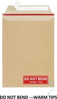 Zmybcpack 100 Pack 6X8 pouces auto-scellant Kraft brun enveloppes en carton rigide pour Photos photographie séjour papier Kraft