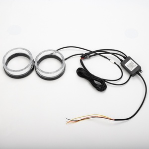 Anillos de Halo LED RGBW de 3 Pulgadas y 12V en Forma de O, Multicolor, para Decorar Faros Delanteros con Cubierta para Lentes de Proyector - Product Image 5