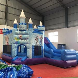 Alquiler <span class=keywords><strong>de</strong></span> fiesta princesa saltando <span class=keywords><strong>castillo</strong></span> hinchable con tobogán Combo Casa <span class=keywords><strong>de</strong></span> rebote inflable congelada para niños - Product Image 2