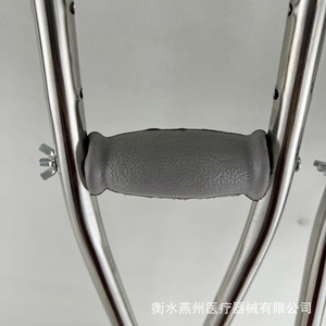 Muletas ajustables para axilas de aleación de aluminio, altura ajustable, ayuda para caminar, para rehabilitación, soporte, capacidad de 300 lb - Product Image 4