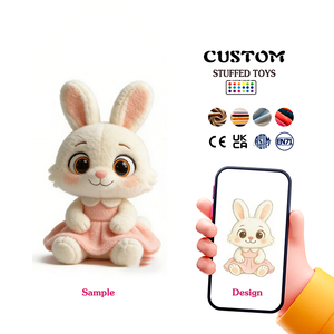 Juguetes de Peluche Personalizados con Forma de Caballo Rojo Festivo para el Año del Caballo, Hechos con Técnica de Bordado, Juguetes de Peluche Personalizados - Product Image 4