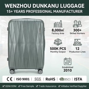 Ensemble de 3 valises de voyage à roulettes en PP avec logo personnalisé, poignée large, unisexe - Product Image 5