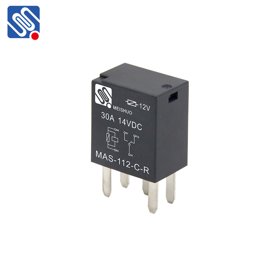Meishuo MAS Mini Auto Relay 12V 30A 5 Pin Car Relay 12V 20/30A Automotive Relay