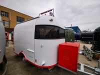 Cuisine mobile entièrement équipée en acier inoxydable, remorque alimentaire remorquable à vendre pour la vente de glaces, de café, de bonbons et de collations