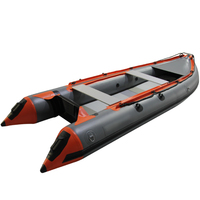 KAYAK 370cm Dark Light Bateau gonflable certifié CE avec tapis d'air personnalisé en hypalon et PVC