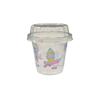 Sulide Emballage jetable personnalisé Nouveauté Gobelets de yaourt en plastique PP recyclable récipient de yaourt personnalisé avec couvercles