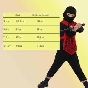Disfraz de Mascota de tortugas <span class=keywords><strong>Ninja</strong></span> para niños personalizado de alta calidad, disfraz de fiesta azul y negro para niños, disfraz de <span class=keywords><strong>Ninja</strong></span> - Product Image 6