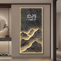 Horloge murale numérique LED moderne de luxe 50x100cm, décoration murale, peinture murale, décoration intérieure, dropshipping