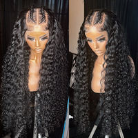 Wig Rambut Asli Vietnam Remy 12A Tanpa Lem, Lace Front 13X6/13X4 Transparan untuk Lace Silky Straight Wave 150%-250%