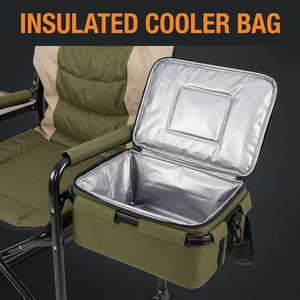 Custom Heavy Duty Portable Travel Makeup Chaise Outdoor Leisure Fishing Folding Camping <strong>Garden</strong> Beach <strong>Director</strong> <strong>Chair</strong> with Ice Bag - Product Image 4