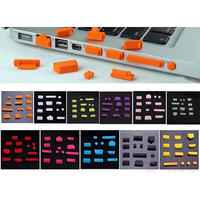 Lot de 16 bouchons universels anti-poussière en silicone pour ports USB d'ordinateur portable – Accessoires de protection élastiques pour ordinateur