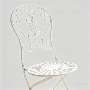 <span class=keywords><strong>Set</strong></span> di <span class=keywords><strong>Tavolo</strong></span> e <span class=keywords><strong>Sedie</strong></span> Pieghevoli in Ferro Stile Retrò Francese per Esterni, Balcone, <span class=keywords><strong>Giardino</strong></span>, Caffè, Matrimoni e Banchetti - Product Image 2