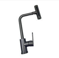 Robinet cascade en céramique à poignée unique, design moderne, pour lavabo, salle de bain, cuisine, toilettes - Robinet à poser sur le comptoir