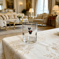 Verre à jus personnalisé avec logo transparent résistant à la chaleur pour smoothies, cocktails, emballage cadeau quotidien, promotionnel
