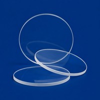Plaque de verre optique circulaire en quartz fondu électriquement, transparente, haute pureté, personnalisée, pour observation haute température et soudage
